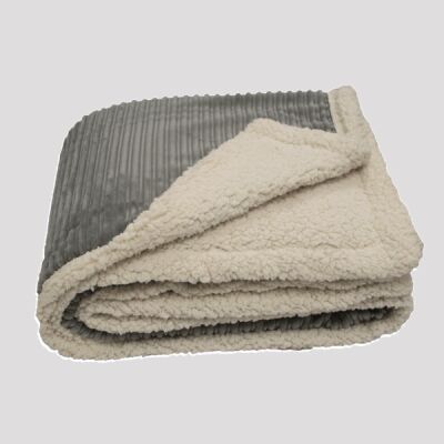 Corduroy Lambswool Throw Blanket Thumbnail