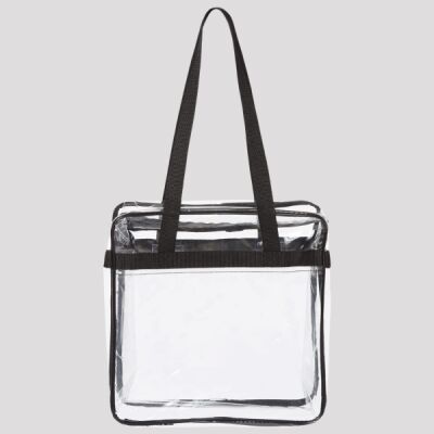 Clear Tote with Zippered Top Thumbnail