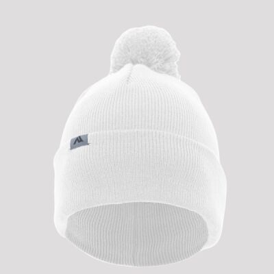 Knit Fold-Over Pom-Pom Beanie Thumbnail