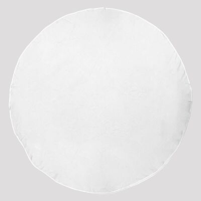 Round White Beach Towel Thumbnail