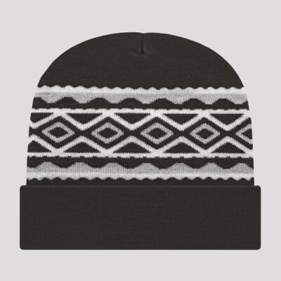 USA- Made Diamond Cuffed Beanie Thumbnail