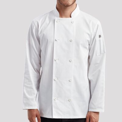 Unisex Long-Sleeve Recycled Chef's Coat Thumbnail