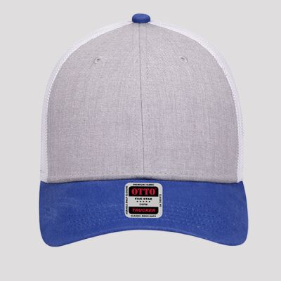 OTTO CAP 6 Panel Low Profile Mesh Back Trucker Hat Thumbnail