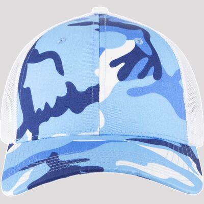 OTTO CAP Camouflage 6 Panel Low Profile Mesh Back Trucker Hat Thumbnail