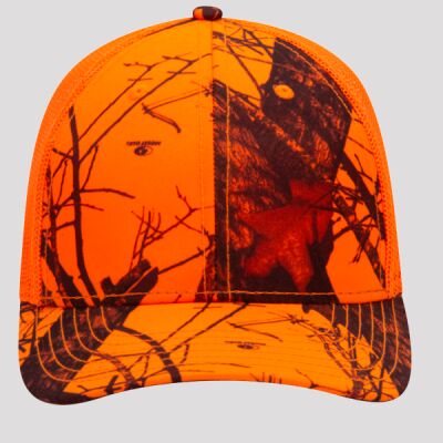 OTTO CAP Mossy Oak Camouflage 6 Panel Low Profile Mesh Back Trucker Hat Thumbnail