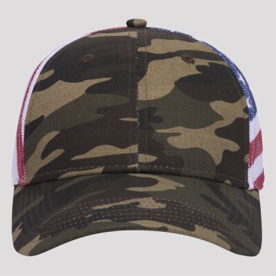 OTTO CAP 6 Panel Low Profile Mesh Back Trucker Hat Thumbnail