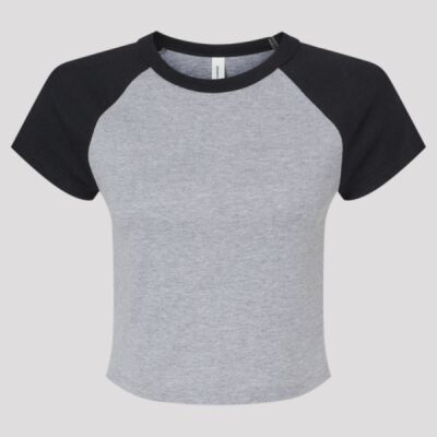 Women's Micro Rib Raglan Baby Tee Thumbnail