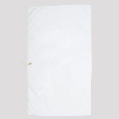 Golf-Caddy Towel with Center Brass Grommet & Hook Thumbnail
