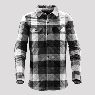 MEN'S QUILTED PLAID SHACKET Thumbnail