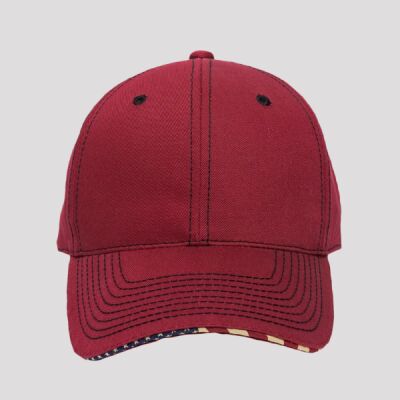 Structured Twill W/Flag Sandwich Visor Thumbnail