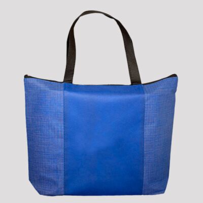 Tonal Non-Woven Zipper Trade Show Tote Bag Thumbnail