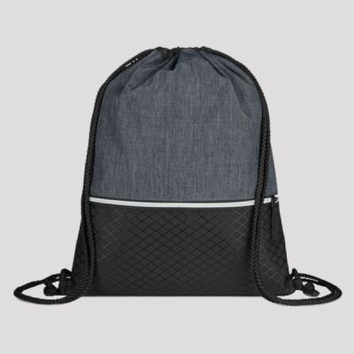 Crosshatch Heather Drawstring Backpack Thumbnail