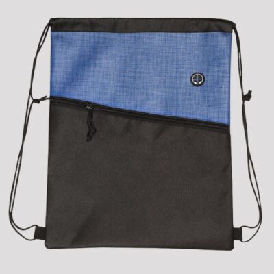 Tonal Heathered Non-Woven Drawstring Backpack Thumbnail