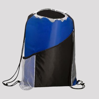 Sprint Angled Drawstring Sports Bag With Pockets Thumbnail