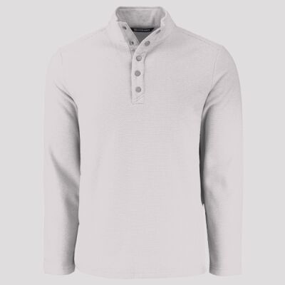 Cutter & Buck Hunts Point Eco Textured Fleece Recycled Mens Snap Pullover Thumbnail