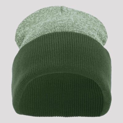 Heather Two-Tone Cuff Beanie Thumbnail