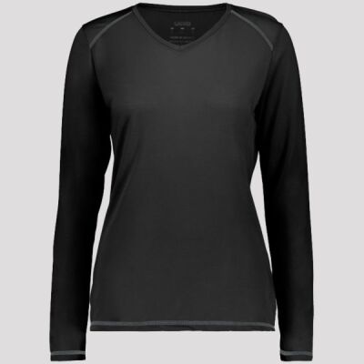 Ladies Super Soft-Spun Poly Long Sleeve Tee Thumbnail