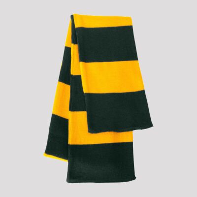 Rugby-Striped Knit Scarf Thumbnail