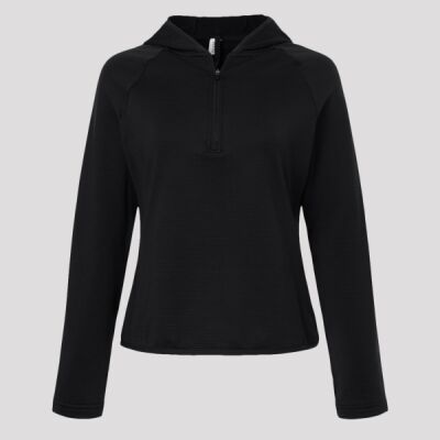 Women's Qualify Quarter-Zip Hooded Pullover Thumbnail