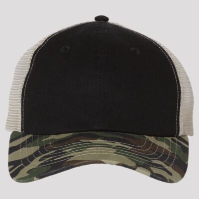 Contrast-Stitch Mesh-Back Cap Thumbnail