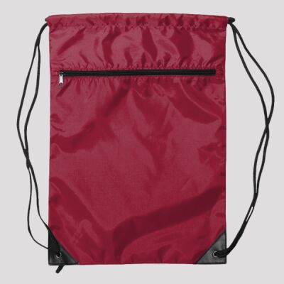 Zippered Drawstring Backpack Thumbnail