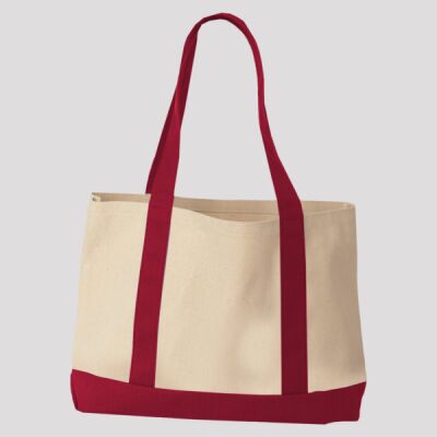 Windward Large Cotton Canvas Classic Resort Tote Thumbnail