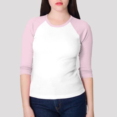 4353 Baby Rib 3/4 Sleeve Raglan Thumbnail