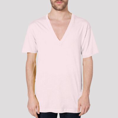 6456 Sheer Jersey V-Neck S/S Summer T-Shirt Thumbnail