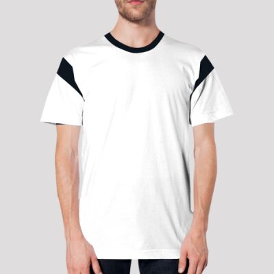 2430 Fine Jersey Contrast Inset S/S T-Shirt Thumbnail