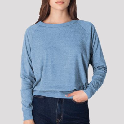 BR394 Tri-Blend Rib Light Weight Raglan Pullover Thumbnail