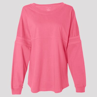 Women's Jersey Pom Pom Long Sleeve T-Shirt Thumbnail