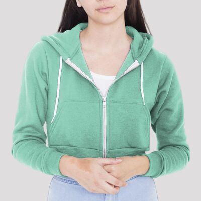 F397 Cropped Flex Fleece Hooded Sweatshirt Thumbnail