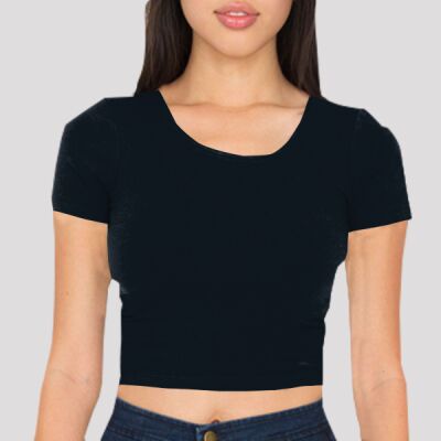 RSA8380 Cotton Spandex Jersey Crop Tee Thumbnail