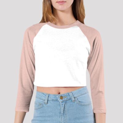 RSABB354 Poly-Cotton Cropped 3/4 Sleeve Raglan Thumbnail
