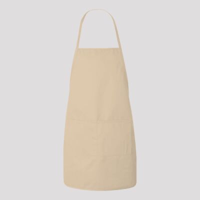 Heather NL2R Long Round Bottom Cotton Twill Apron Thumbnail
