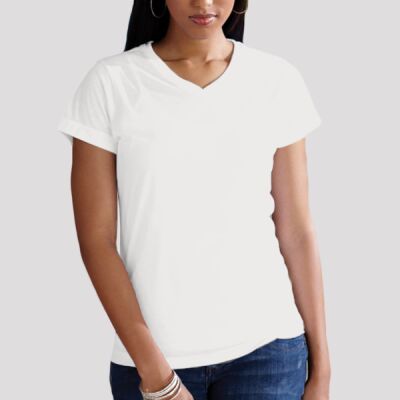 Women's Polyester Sublimation V-Neck Tee Thumbnail