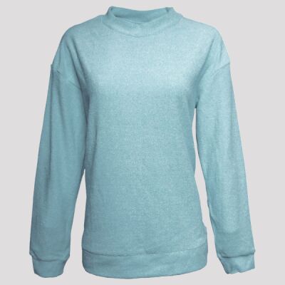Women's Weekend Terry Mock Neck Pullover Thumbnail