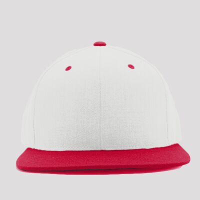 Adult Flat Visor Classic Two-Tone Snapback Cap Thumbnail
