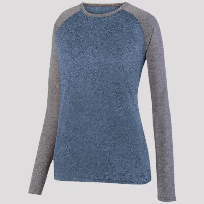 Women's Kinergy Two Color Long Sleeve Raglan T-Shirt Thumbnail