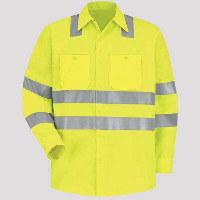 Men's Tall High Visibility Work Shirt Thumbnail