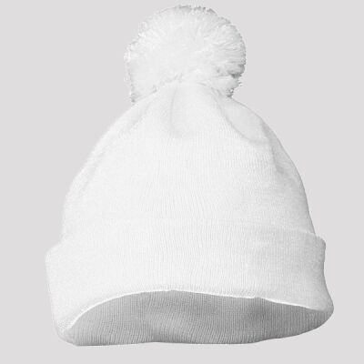 Two Layer Acrylic Knit Pom Beanie Thumbnail