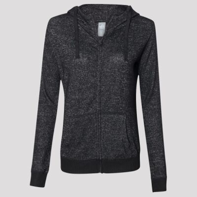 Women’s Cozy Jersey Hooded Full-Zip Thumbnail