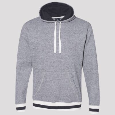 Unisex Peppered Fleece Lapover Hooded Sweatshirt Thumbnail