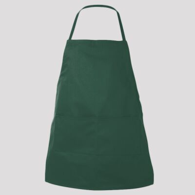 Caroline AL2B Butcher Style Cotton Twill Apron Forest Thumbnail