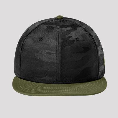 Camo Flat Bill Snapback Cap Thumbnail