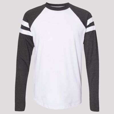 Unisex Fine Jersey Mash Up Long Sleeve Tee Thumbnail