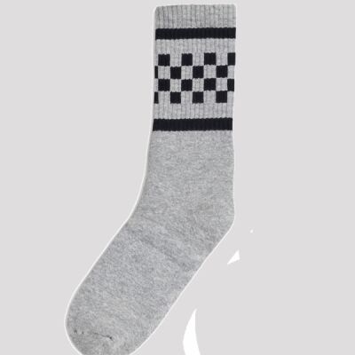 USA-Made Checkered Crew Socks Thumbnail