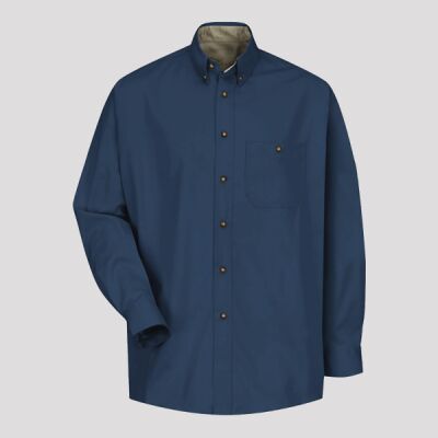 Men's Cotton Contrast Dress Shirt Thumbnail