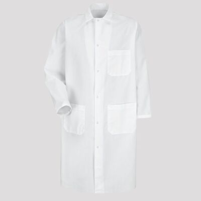 Unisex Butcher Coat with Exterior Chest Pocket Thumbnail