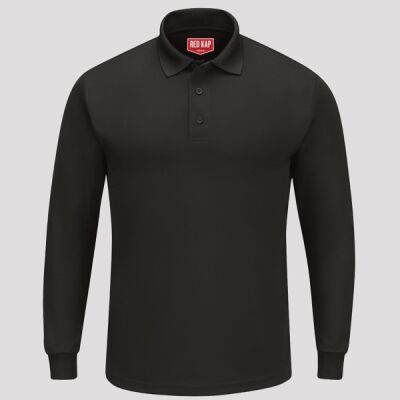 Men's Long Sleeve Performance Knit Polo Thumbnail